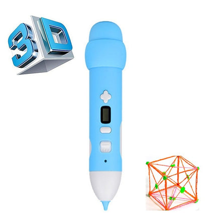 Low Temperature 3D Printing Pen Wireless Charging Printing Pen(Blue)-garmade.com