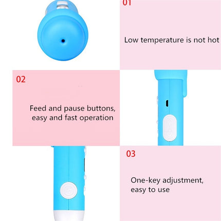 Low Temperature 3D Printing Pen Wireless Charging Printing Pen(Blue)-garmade.com