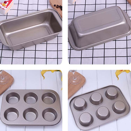 5 in 1 Cake Mould Pizza Bakeware Home Pastry Biscuit Bread Baking Tool Set-garmade.com