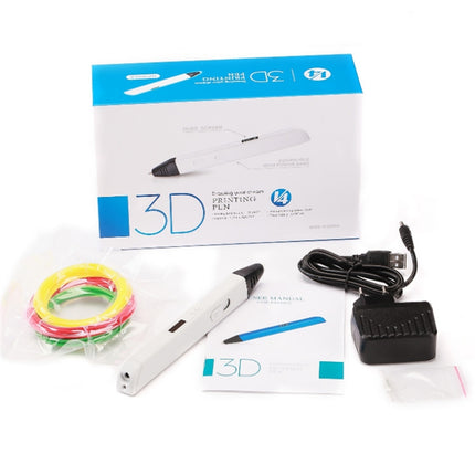 RP800A Childrens Educational Toys 3D Printing Pen, Plug Type:EU Plug(White)-garmade.com