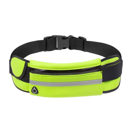 5 PCS Kettle Pockets Outdoor Sports Mobile Phone Pockets Waist Bag(Fluorescent Green)-garmade.com