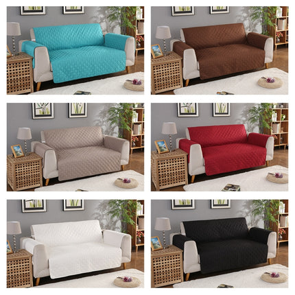 Machine Washable Sofa Couch Covers Anti-slip Recliner Sofa Protective Mat for Pet Dogs Cats, Size:55x196cm(Khaki)-garmade.com