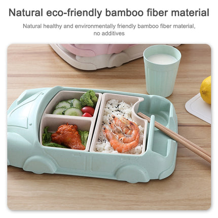 Bamboo Fiber Baby Cartoon Car Plate( Green)-garmade.com