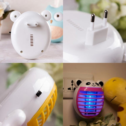 Cute Household Mosquito Killer Lamp LED Light Anti Mosquito Bug Zapper Insect Muggen Killer Night Light Colorful EU Plug(Orange)-garmade.com