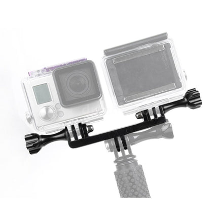 Double Bracket with Screw Mount Adapter for GoPro HERO10 Black / HERO9 Black / HERO8 Black /7 /6 /5 /5 Session /4 Session /4 /3+ /3 /2 /1, DJI Osmo Action, Xiaoyi and Other Action Cameras Jaws Flex Clamp Mount-garmade.com