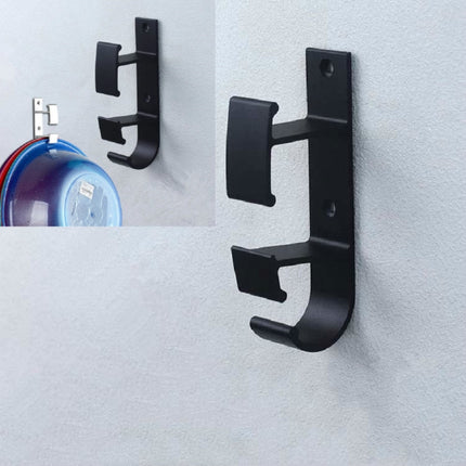 5 PCS Creative Hook for Bathroom Wall-mounted Washbasin, Color:Black Sand (Double-sided Tape)-garmade.com