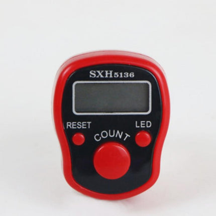 Electronic Digital Counter Portable Hand Operated Tally LCD Screen Finger Counter, Random Color-garmade.com