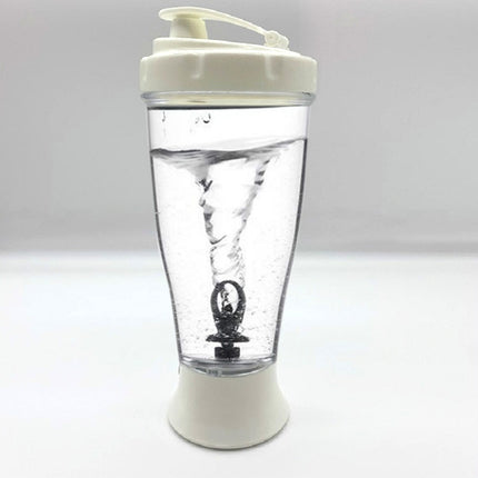 Coffee Milk Shake Electric Stirring Cup Simple Shake Cup, Capacity:350ml(White)-garmade.com