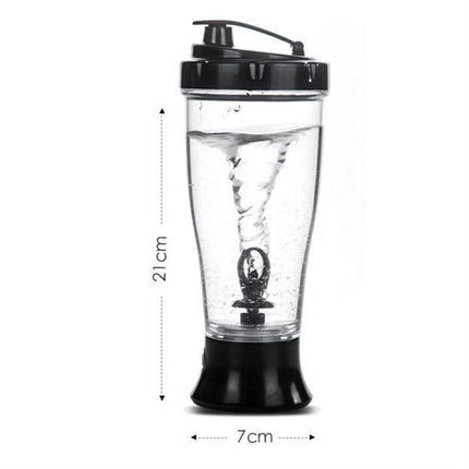 Coffee Milk Shake Electric Stirring Cup Simple Shake Cup, Capacity:350ml(White)-garmade.com