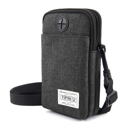 YIPINU Multifunctional Hanging Neck Mini Waterproof Mobile Phone Storage Bag(Black)-garmade.com