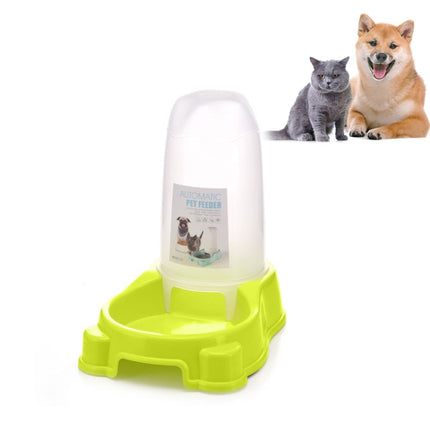 Pet Dual Purpose Automatic Water Dispenser Dog Bowl Dog Cat Universal(Green)-garmade.com