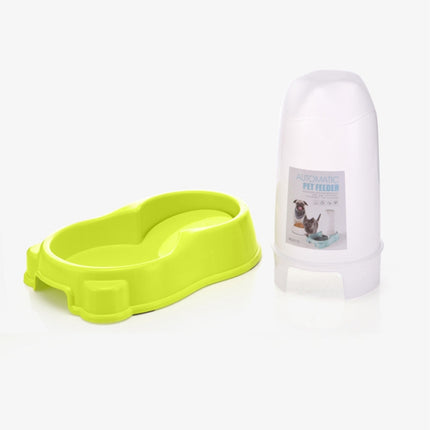 Pet Dual Purpose Automatic Water Dispenser Dog Bowl Dog Cat Universal(Green)-garmade.com