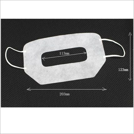 100 PCS Protective Hygiene Eye Mask White Disposable Eyemask for Virtual Reality Glasses-garmade.com