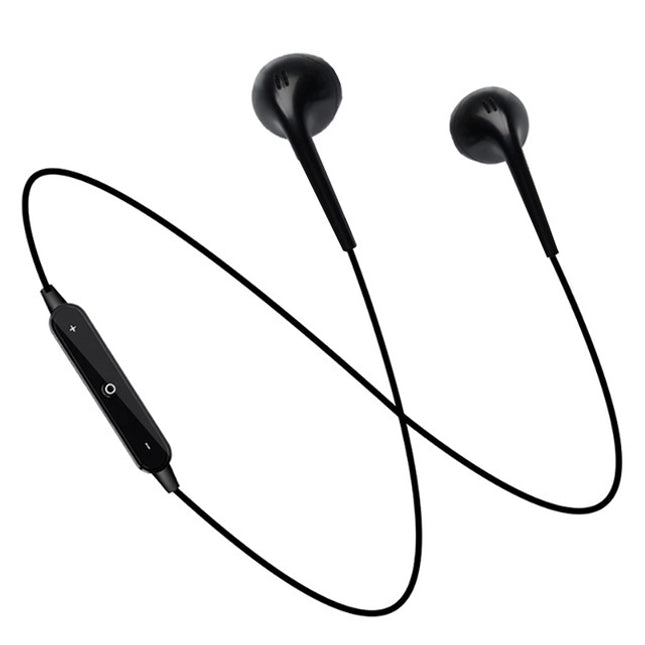 S6 Sport Wireless Bluetooth Earphone for iPhone / Xiaomi / Huawei, with Mic(Black)-garmade.com