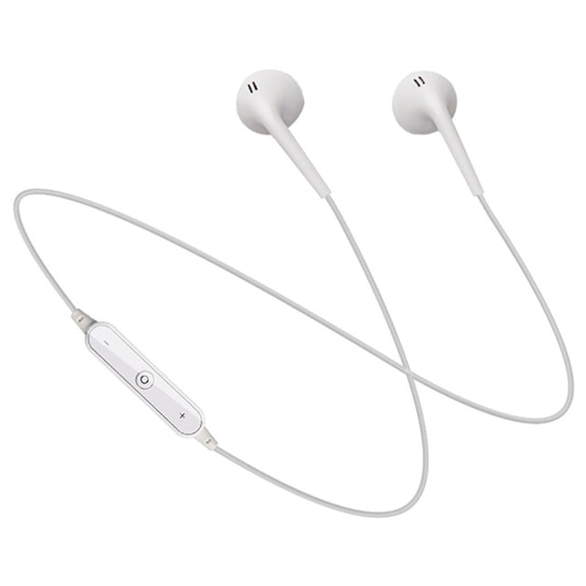 S6 Sport Wireless Bluetooth Earphone for iPhone / Xiaomi / Huawei, with Mic(WHITE)-garmade.com