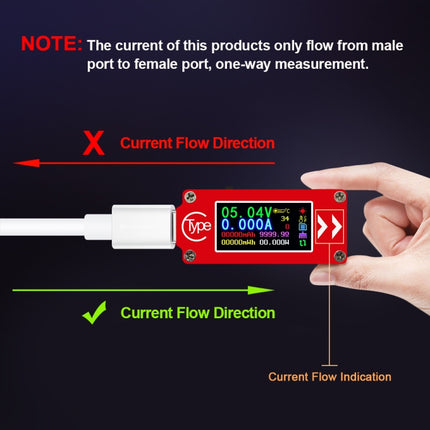 TC64 Color Ccreen PD Fast Charge Detection Type-C Voltage Current Meter Tester-garmade.com