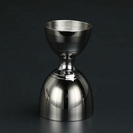 Stainless Steel Wine Measurer Ounce Cup Mixing Measuring Cup, Color:Gun Black-garmade.com