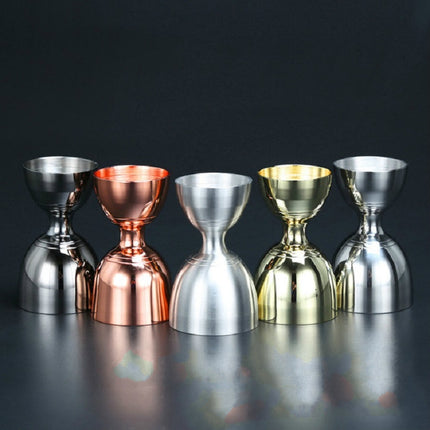 Stainless Steel Wine Measurer Ounce Cup Mixing Measuring Cup, Color:Gun Black-garmade.com