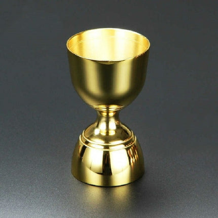 Stainless Steel Wine Measurer Ounce Cup Mixing Measuring Cup, Color:Tyrant Gold-garmade.com