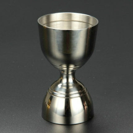 Stainless Steel Wine Measurer Ounce Cup Mixing Measuring Cup, Color:Mirror Light-garmade.com