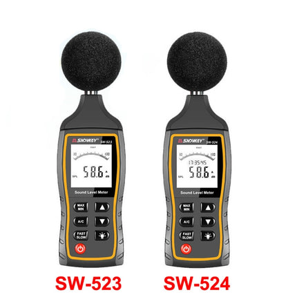 SNDWAY Handheld High Precision Noise Decibel Meter, Model:SW523-garmade.com