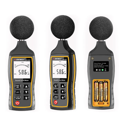 SNDWAY Handheld High Precision Noise Decibel Meter, Model:SW523-garmade.com