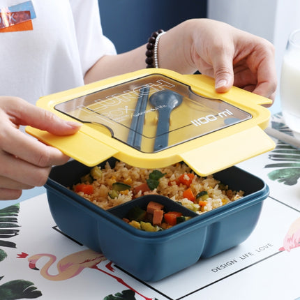 Lunch Box Simple Sealed Leak-proof Compartment Lunch Box, Color:Color Random Delivery-garmade.com