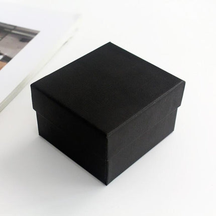 20 PCS Watch Box Decoration Paper Gift Box Bracelet Box(Black)-garmade.com