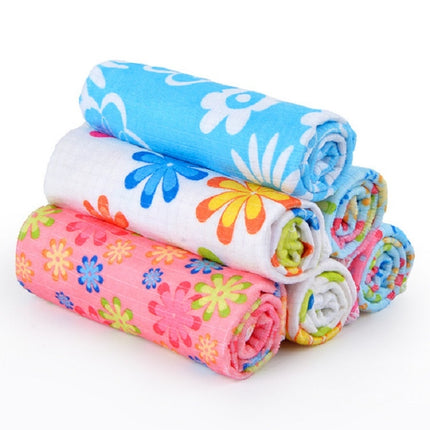 4 PCS / Set Microfiber Printed Flowers Cloth Cleaning Cloth-garmade.com