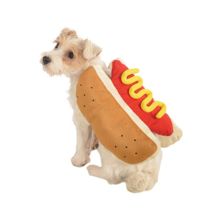 Hot Dog Style Pet Dog Cat Halloween Party Costume Clothes, Size:M-garmade.com