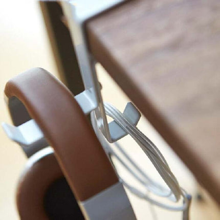 Headphone Stand Desktop Headset Hook Metal Bag Hanger, Color:Black-garmade.com