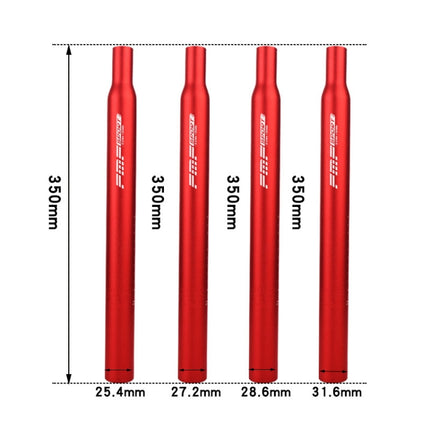 FMFXTR Aluminum Alloy Mountain Bike Extended Seat Post, Specification:27.2x350mm(Red)-garmade.com