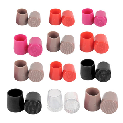 4 Pairs Noise Cancelling Heel Covers Anti-Slip High Heels Protective Caps, Size:XS(Transparent)-garmade.com