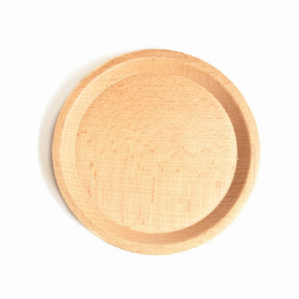 Beech Coffee Cup Accessories Wooden Tableware, Style:Saucer-garmade.com