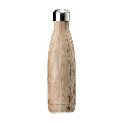 Thermal Cup Vacuum Flask Heat Water Bottle Portable Stainless Steel Sports Kettle(Dark Khaki)-garmade.com