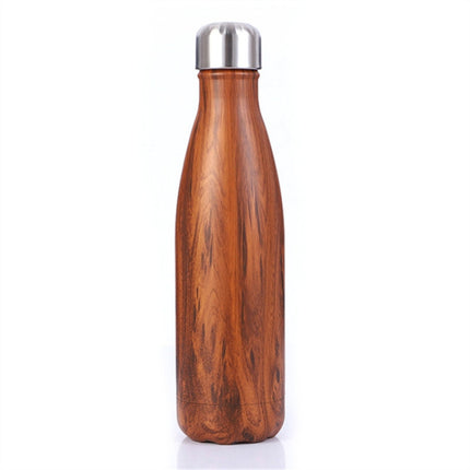 Thermal Cup Vacuum Flask Heat Water Bottle Portable Stainless Steel Sports Kettle(Chocolate)-garmade.com