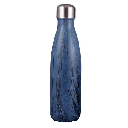 Thermal Cup Vacuum Flask Heat Water Bottle Portable Stainless Steel Sports Kettle(Deep Blue)-garmade.com