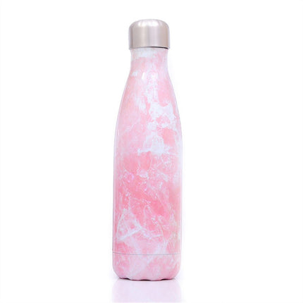 Thermal Cup Vacuum Flask Heat Water Bottle Portable Stainless Steel Sports Kettle(Pink)-garmade.com