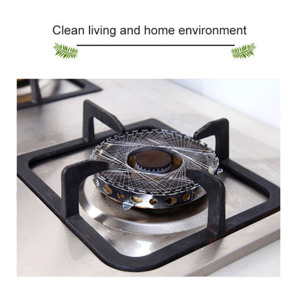 2 PCS Stainless Steel Gas Circle for Gas Cooker Fireproof Windproof Gas Energy Saving Hood Kitchen Accessories-garmade.com