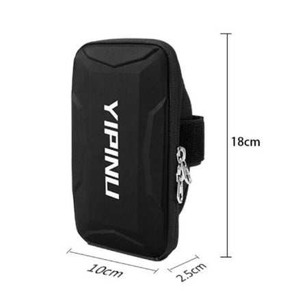 YIPINU Outdoor Multifunctional Arm Cycling Running Fitness Sports Phone Bag(Black)-garmade.com
