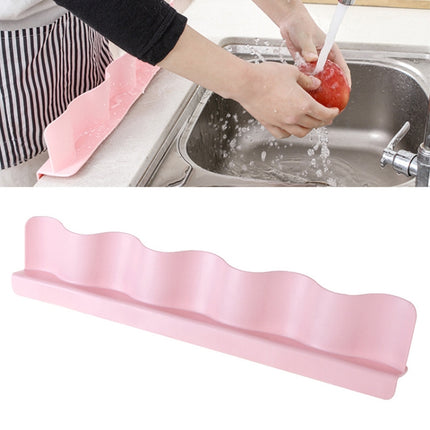 Home Kitchen Sucker Type Splash Guard Flap Kitchen Tool Water Separator(Pink)-garmade.com