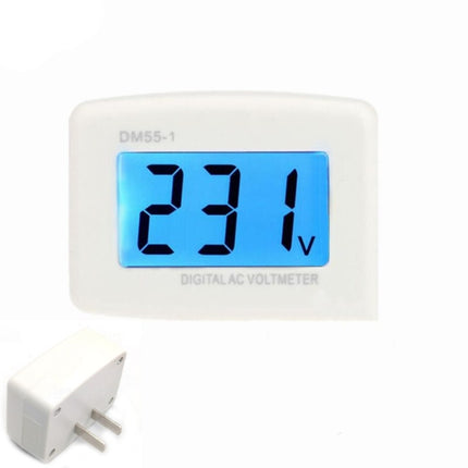 Digital Voltmeter LCD Display LCD Voltmeter Plug-type Electric Meter(US Plug)-garmade.com