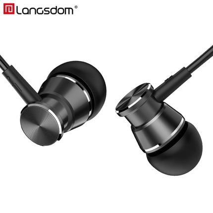 Langsdom M305 Bass Earphone for Phone 3.5mm In-ear Metal Earphones with HD Mic Earbuds for xiaomi iPhone Samsung(M305 White)-garmade.com