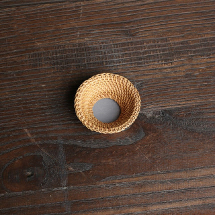 Bamboo Woven Creative Filter Reusable Filter Tea Colander Gadget, Style:Rattan Tea Drain without Handle-garmade.com