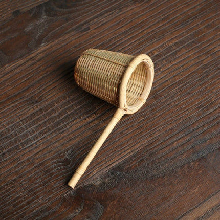 Bamboo Woven Creative Filter Reusable Filter Tea Colander Gadget, Style:Bamboo Basket Tea Leak-garmade.com