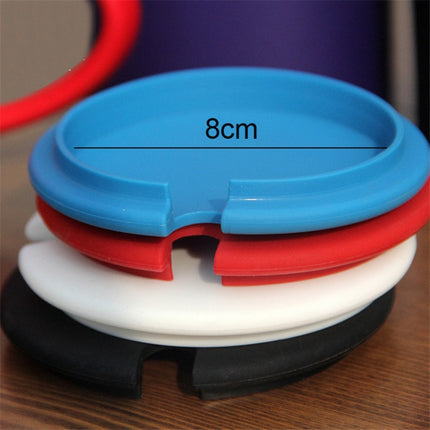 5 PCS Creative Cup Lids Food-grade Silicone Cup Cover Heat-resistant Safe Healthy Silicone Lid with Gap(Purple)-garmade.com