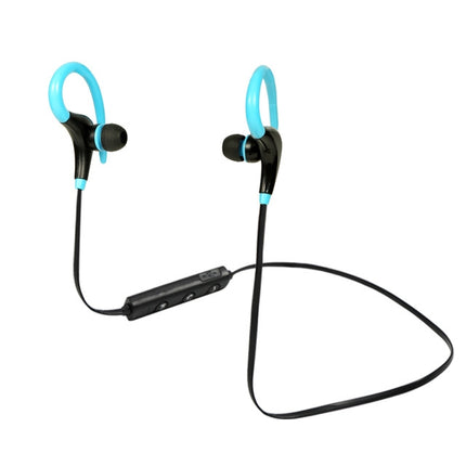 AiWei BT-01 Wireless Bluetooth Earphone with Microphone Hook Sports Earphone(Blue)-garmade.com
