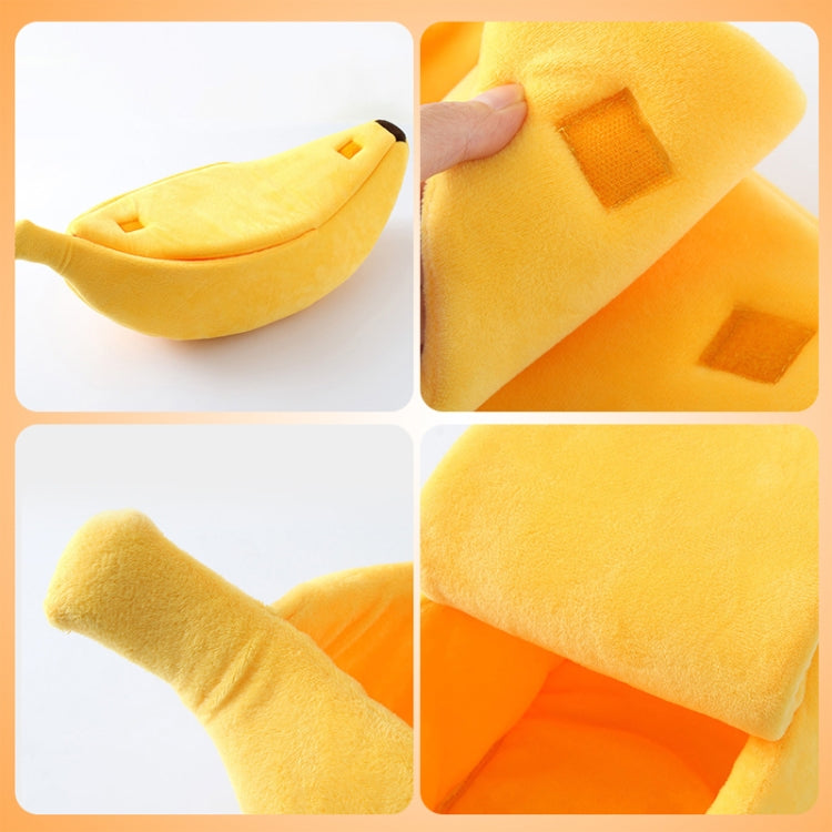 Creative Kennel Banana Shape Cat Litter Winter Warm Pet Nest, Size:M(Green)-garmade.com