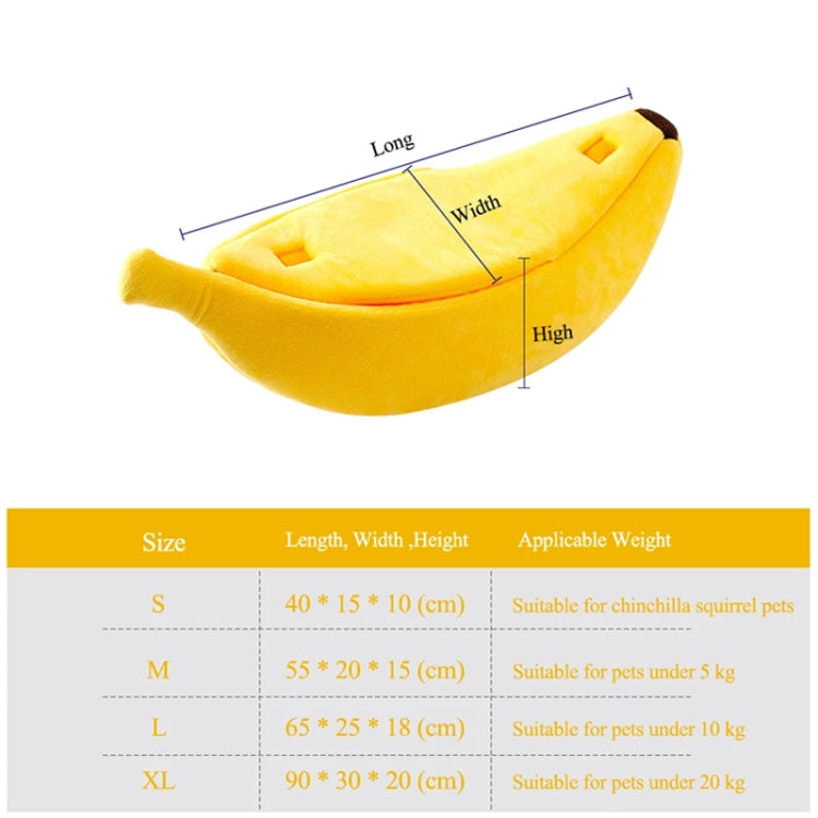 Creative Kennel Banana Shape Cat Litter Winter Warm Pet Nest, Size:M(Green)-garmade.com