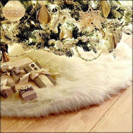 2 PCS Christmas Plush Christmas Tree Bottom Decoration Tree Skirt, Size:78x78cm-garmade.com